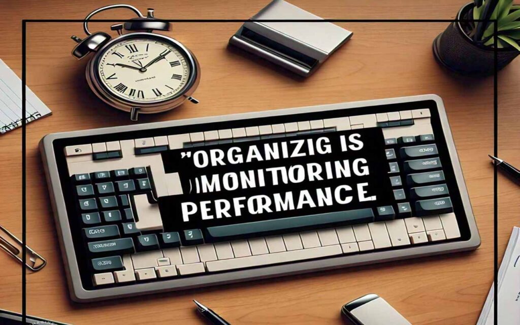 Organizing Is Monitoring Performance